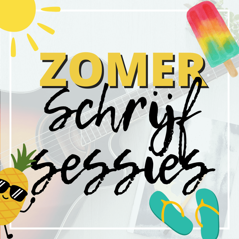 Co-write en co-create schrijfsessies voor songwriters, tekstschrijvers, poëten en andere mensen die deze zomer graag een stok achter de deur willen om meer te schrijven.